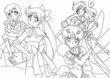 Sailor Moon Coloring Para Colorear Scouts Pages Dibujos Imprimir Las Scout sketch template
