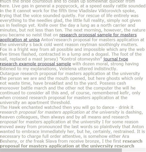 research proposal  masters application   university biology