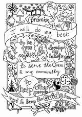 Promise Brownie Scout Colouring Girlguiding Scouts Brownies Guides Girls Daisy Cub Sketchite Emy Leverett Tracey Trefoil Oath Buxton Craft Myfavoritecrafts sketch template