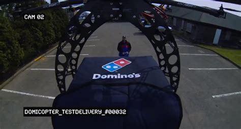Domino’s Delivers Pizza By Drone Video