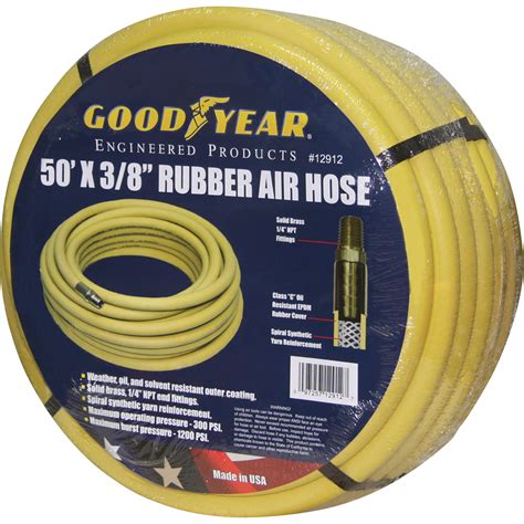 goodyear rubber air hose   ft  psi model