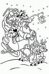 Mickey Sleigh Goofy Bestcoloringpagesforkids Papai Pooh Coloringtop Happiest Sled Sofestive Elf Piglet Natalinos Ingrahamrobotics sketch template