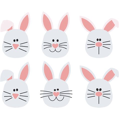 printable bunny face template