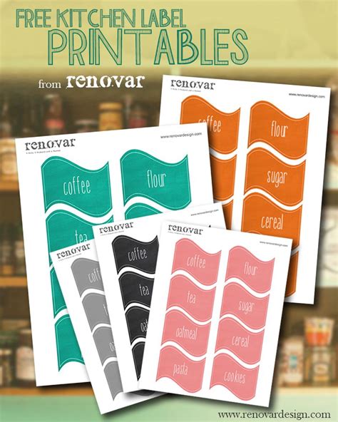 kitchen label printables kitchen labels printables printable