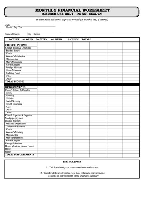 financial spreadsheet templates