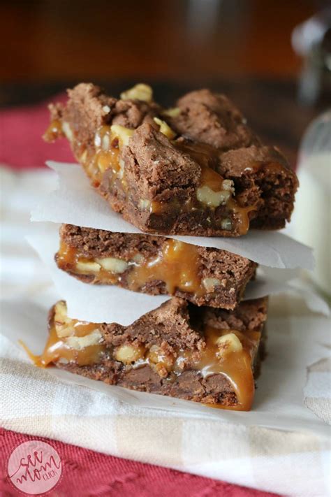 easy gooey chocolate caramel bars recipe  mom click