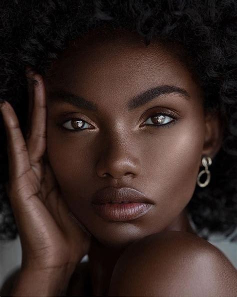 Ebony Portrait Visage Face Beauty Makeup Photography Beautiful Dark