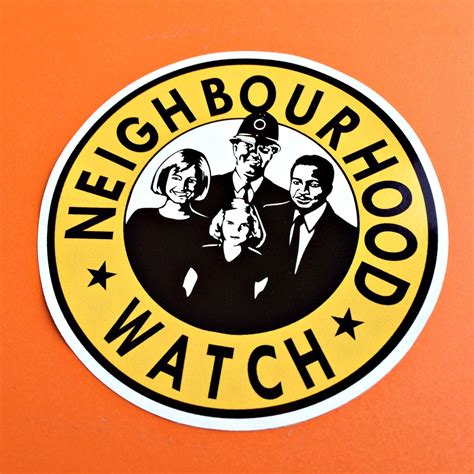 neighbourhood  security sticker