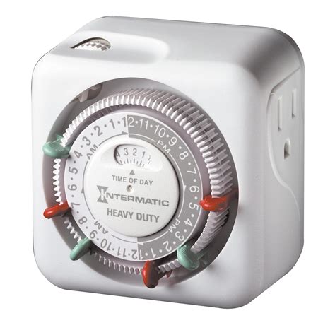 intermatic  amp heavy duty grounded timer indoor electrical outlet plug heater ebay