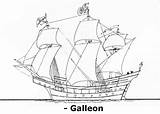 Spanish Galleon Rigging Freecoloringpages sketch template