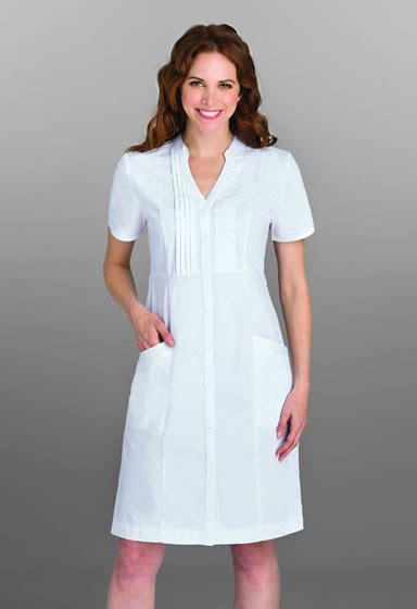 Nursing Dress Barco White Dress With Pintucks 7801
