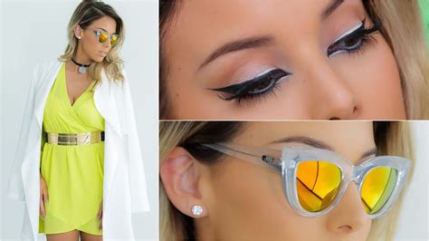 Extreme Cat Eye Makeup Outfit Lustrelux Youtube