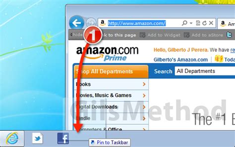 how to pin your favorite websites to the taskbar with internet explorer 9