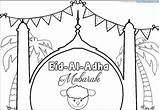 Eid Adha Mubarak Mosque Bunting Educates sketch template