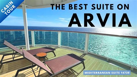 suite  arvia po arvia cruise ship aft suite review youtube