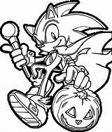 Sonic Coloring Hedgehog Pumpkin Exe Wecoloringpage Coloringonly sketch template