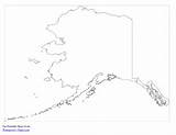 Printable Alaska Coloring Map Outline Maps Waterproofpaper Coloringhome sketch template