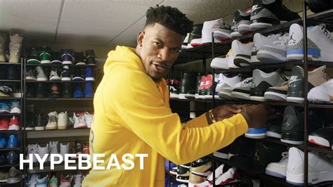 jimmy butler shows us his massive jordan collection and outfits for nba