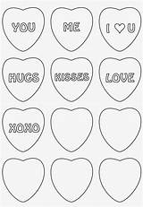 Conversation Heart Template Coloring Clip Book Nicepng sketch template