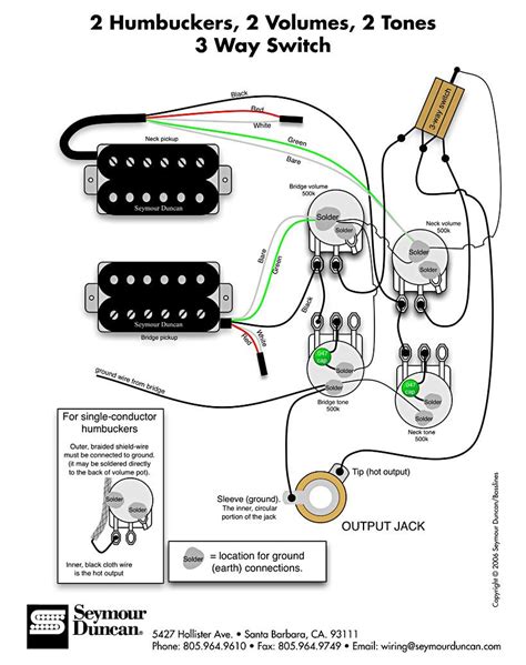 wiring diagram guitar pickups guitar tech guitar diy