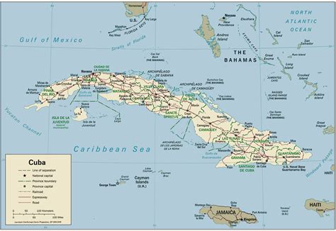 large detailed political map  cuba cuba large detailed political map