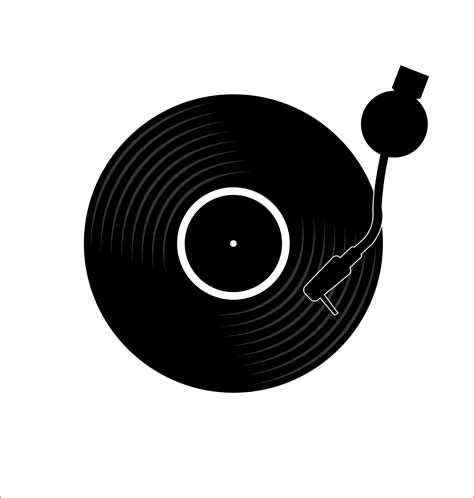 vinyl record disc flat simple concept vector illustration  vector