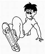 Skateboard Coloring Pages Riding Sheet Boy Ages Epic sketch template