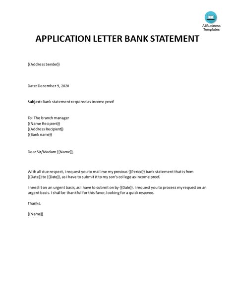 application letter  bank manager  unblock account