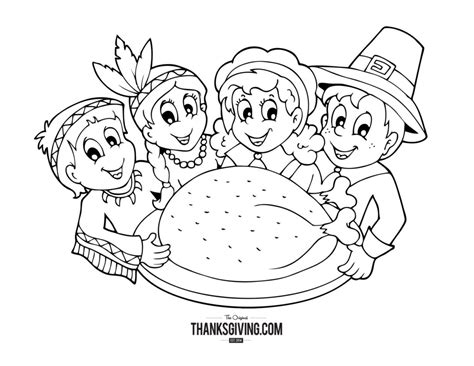 thanksgiving coloring book pages  kids