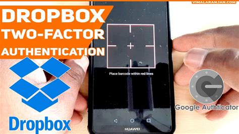 factor authentication dropbox login google authenticator