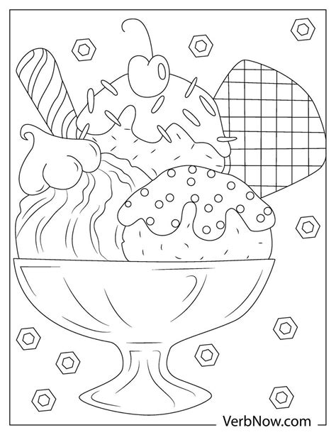 desserts coloring pages book   printable  verbnow
