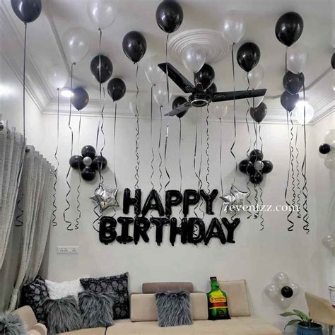 simple balloon decoration  home  birthday  location eventzz