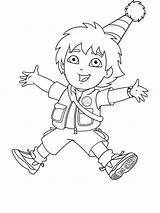 Go Coloring Pages Diego Recommended sketch template