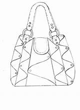 Bag Drawing Satchels Fashion Illustration Choose Board Colouring sketch template