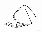 Fortune Cookie Drawing Outline Tattoo Draw Vector Chinese Line Google Getdrawings Vectorified Choose Board Tattoos sketch template