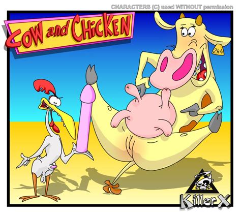 rule 34 bovine chicken cow character cow and chicken killerx 242745