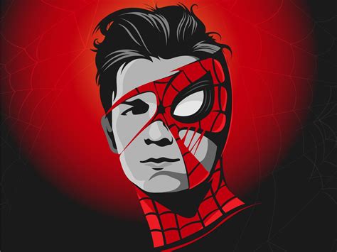 tom holland spider man   home tom holland spiderman painting