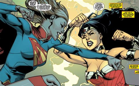 supergirl vs wonder woman wallpaper comic wallpapers 32224