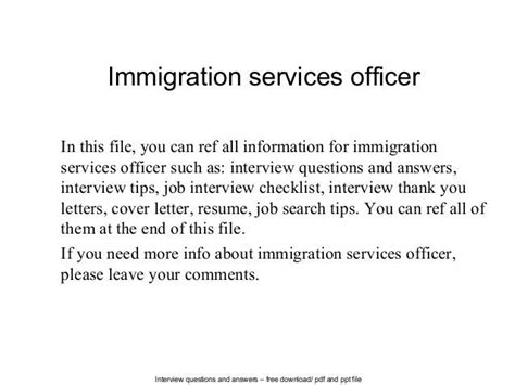 letter  immigration officer sample   immigration services