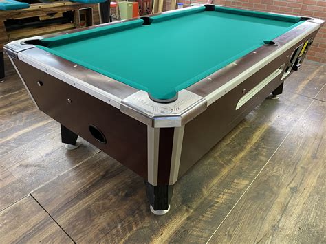 valley red mahogany  coin operated pool table  style