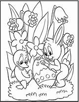 Coloring Easter Eggs Kids Duck Rabbit Dari Disimpan sketch template