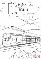 Coloring Train Pages Kids Printable Letter Print Preschool Work Words Drawing sketch template