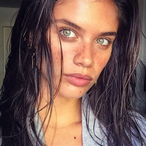 Victoria S Secret Angel Sara Sampaio In Faux Painted Freckles Glamour