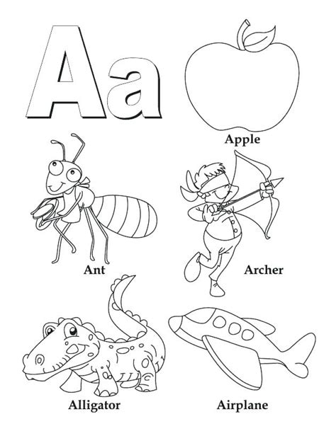 alphabet coloring pages az bilscreen