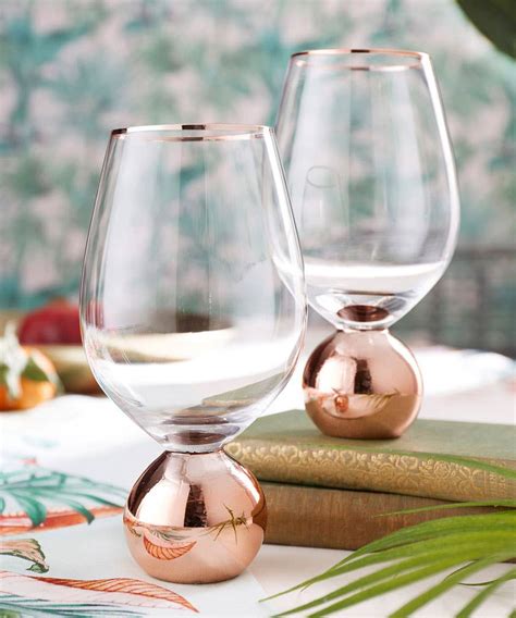 Set Of 2 Stemless Wine Glasses