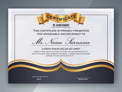 multipurpose professional certificate template design vector il certificate templates awards