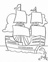 Coloring Pages Plymouth Rock Mayflower Getcolorings Printable sketch template