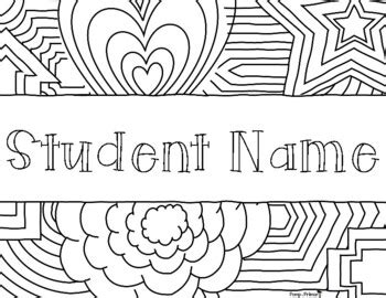 personalized  coloring sheets editable  pomp  primary tpt
