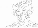 Vegito Pages Coloring Getcolorings Color sketch template
