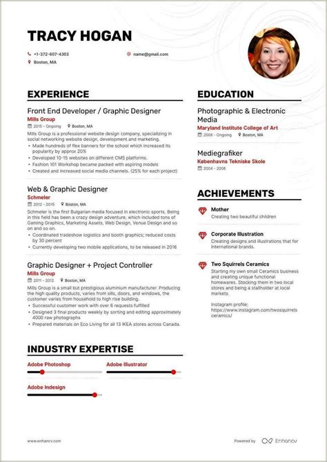 graphic designer resume  word format   resume